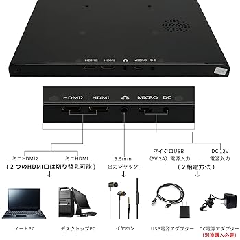 Amazon.co.jp: WIMAXIT 13.3インチ モバイルモニター IPS液晶