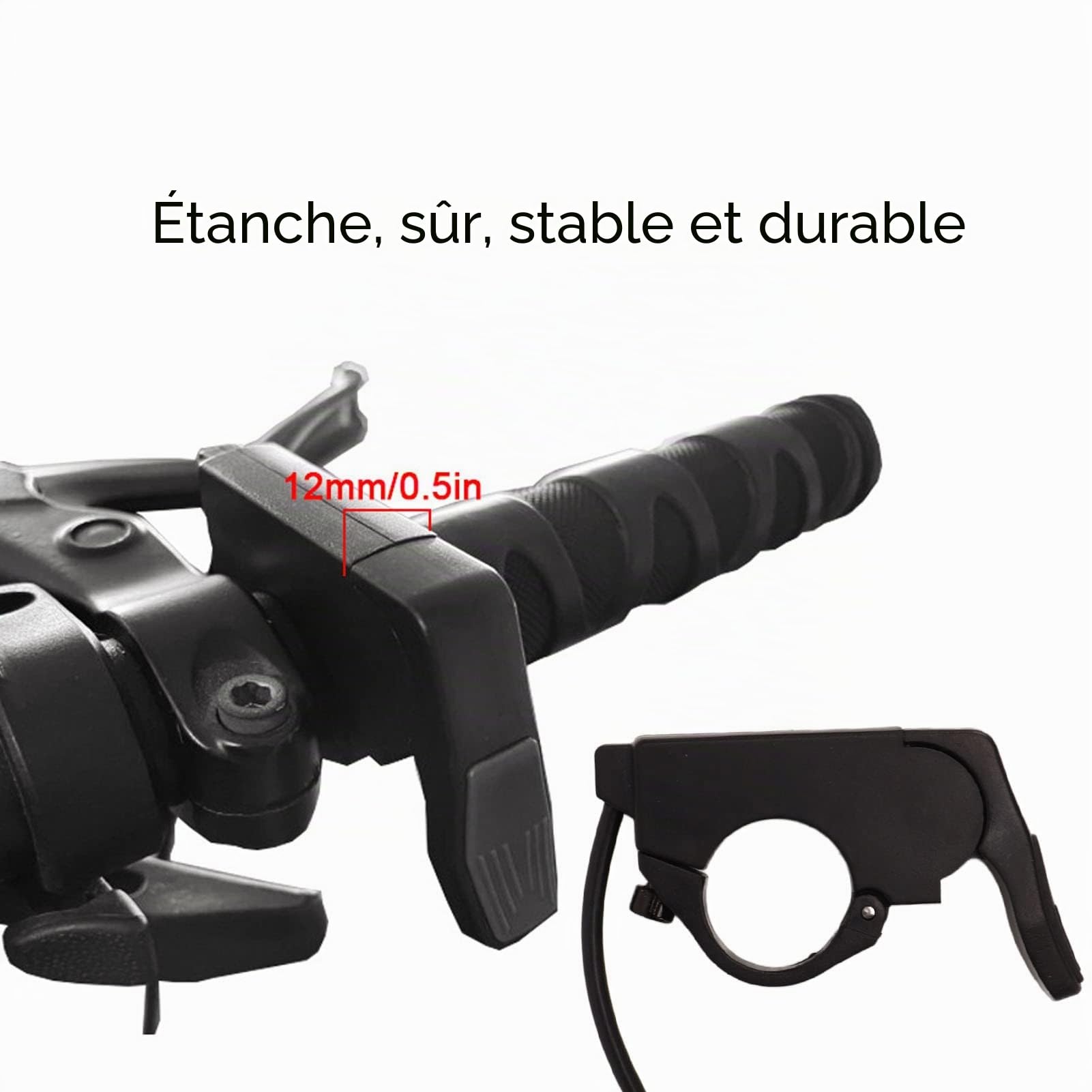 VGEBY Accélérateur de Pouce de Vélo électrique, Accélérateur de Pouce de Vélo électrique à Dégagement Rapide 109R Gauche Droite Accélérateur de Pouce de Conversion de Vélo
