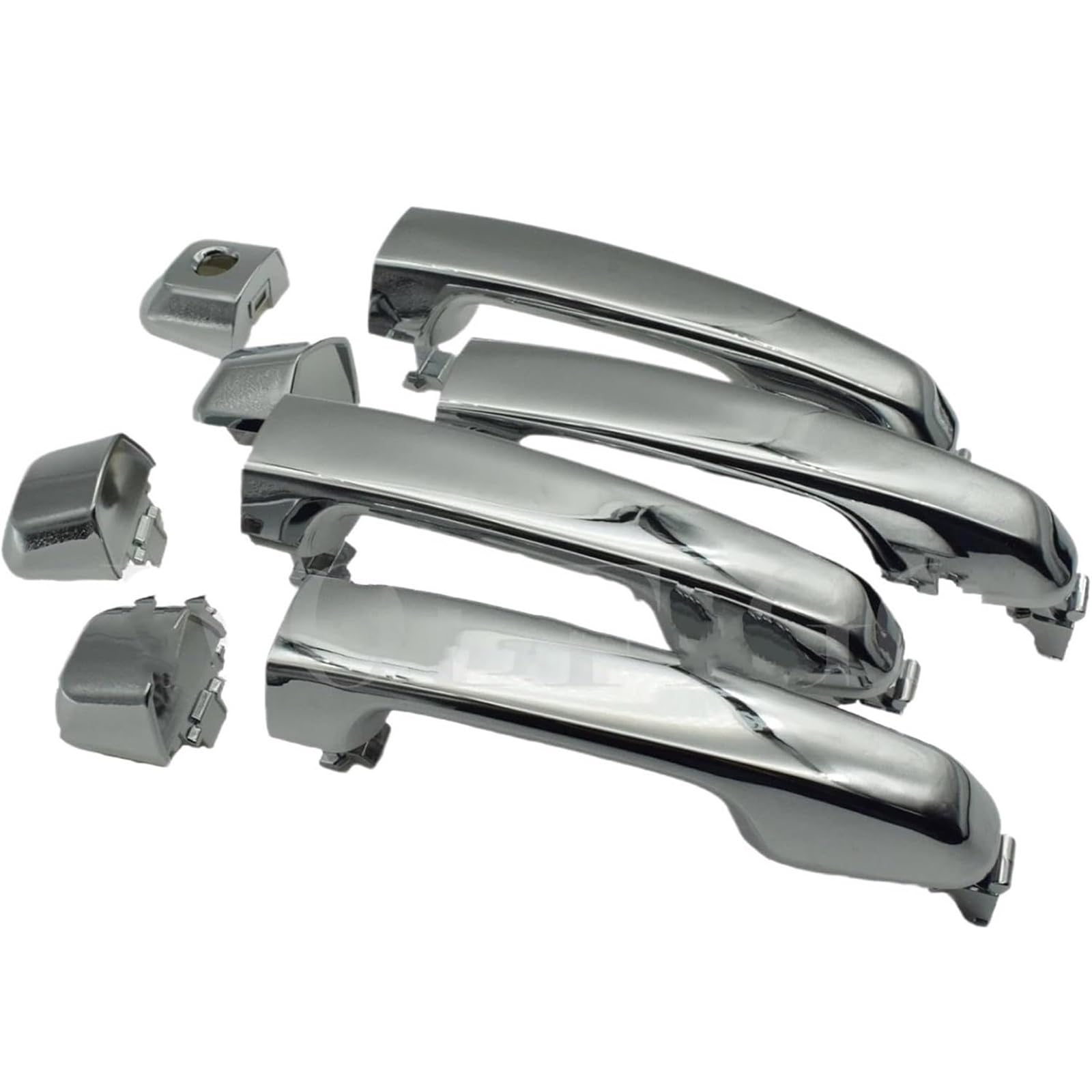 Glymzoi Chrome 4Pcs Set Car Exterior Door Handles Outer Door Handle For Toyota For 4Runner For Lexus Gx460 2010-2018 4Pcs Set(Chrome 4Pcs Set)
