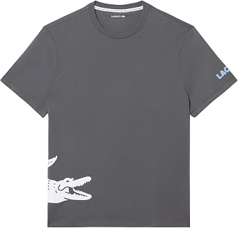 Lacoste Mens Printed Cotton Loungewear T-Shirt