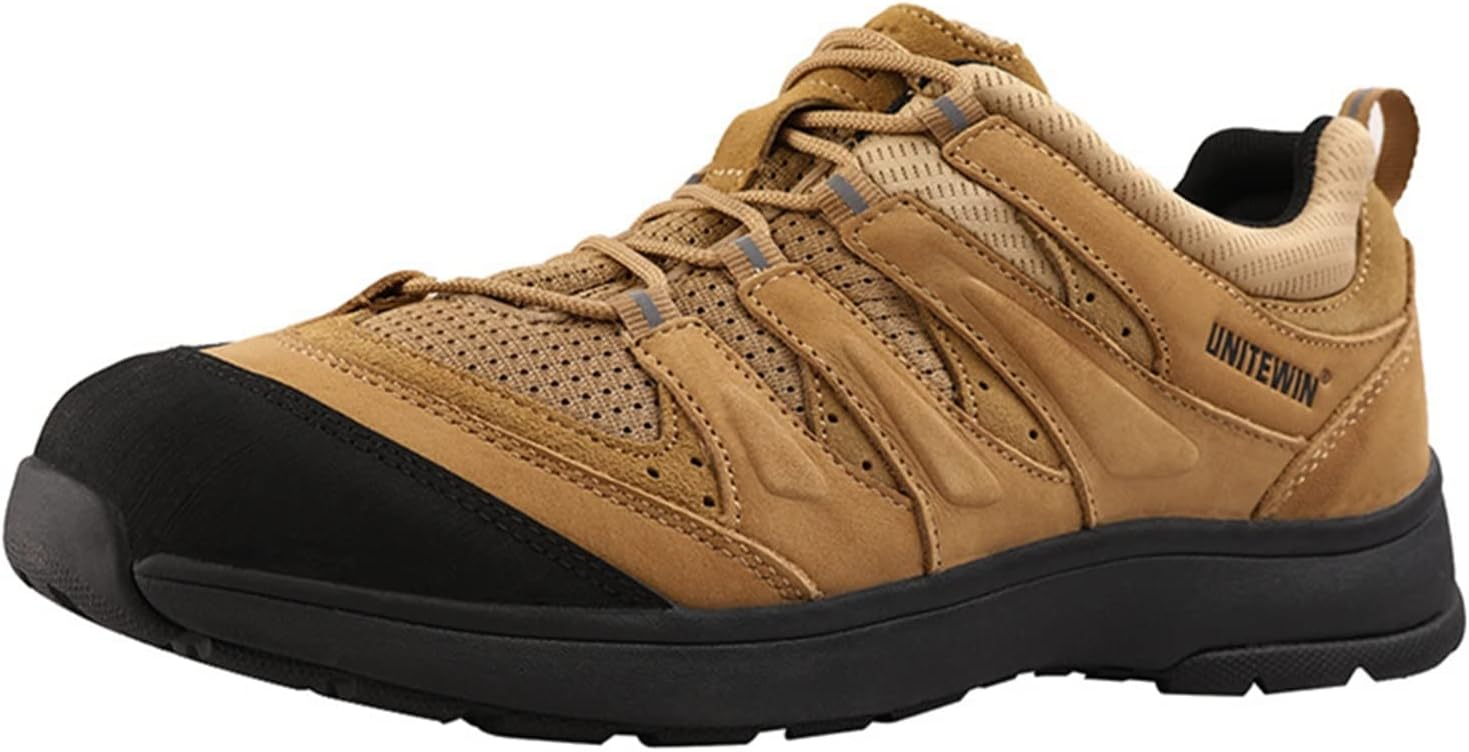 [RAMEMO] トレッキングシューズ メンズ 登山靴 ウォーキングシューズ 大きいサイズ ハイカット 靴ひも 衝撃吸収 滑り止め 