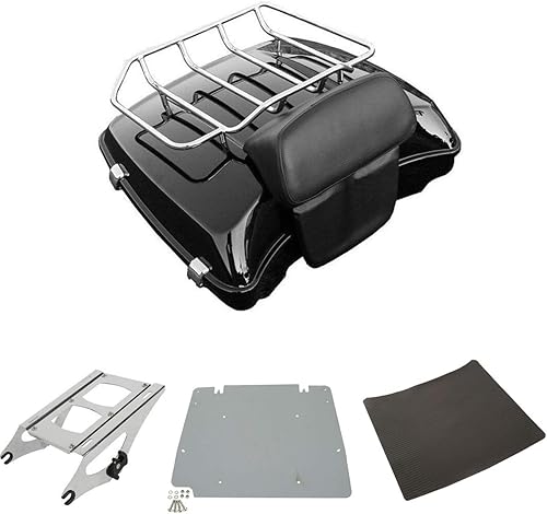 Miniatura 8 de XFMT King Tour Pack - Kit de equipaje para respaldo de maletero para Harley Davidson Touring Road King, Road Glide, Street Glide y modelos
