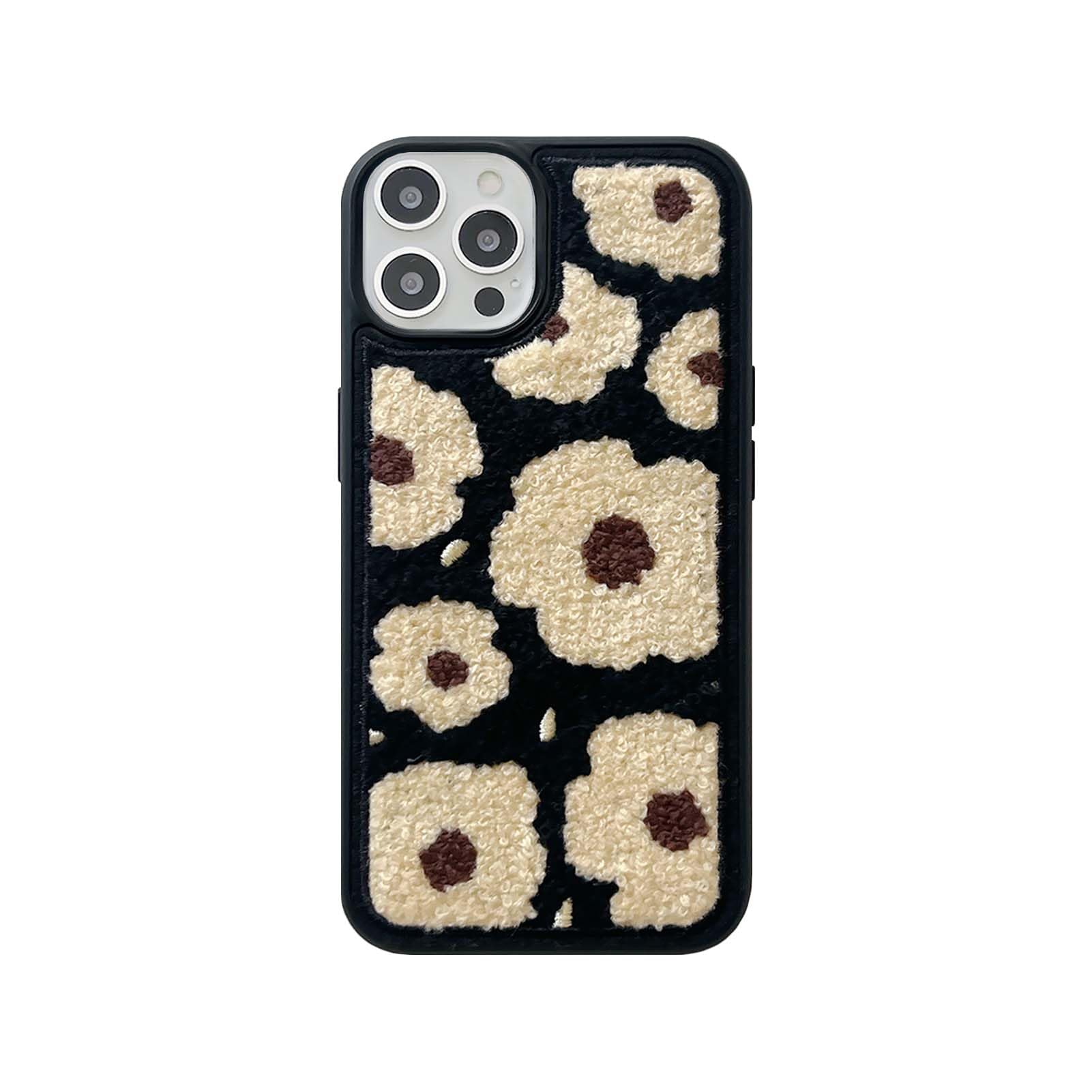 Coque peluche fleurs iPhone 14 Pro Max idée cadeau mignon femme - 8