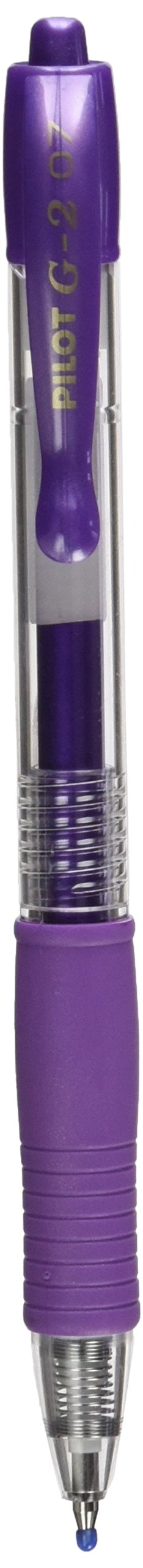 Pilot G207 Retractable Gel Rollerball 0.7 mm Tip - Metallic Violet, Single Pen