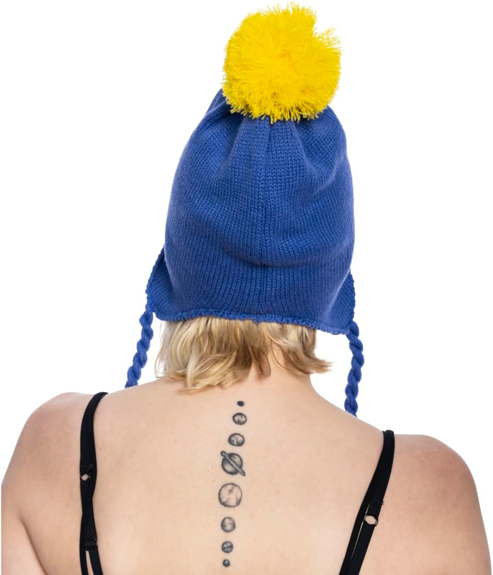 Costume Agent South Colorado Craig Blue and Yellow Beanie ADULT Hat Halloween Costume Cosplay Accessory