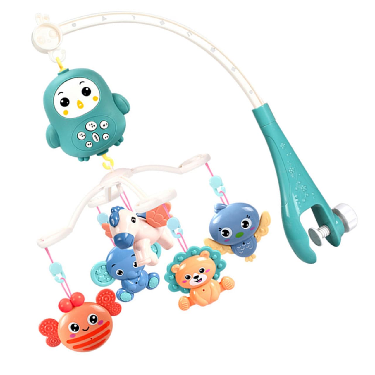 Abaodam 1 Set Soothing Toys Crib Hanging Toy Crib Mobile Baby Crib Rattle Remote Ringtone Music Bed Bell Children’s Toys Childrens Toys Toy for Kids Remote Control Toy Educational Toy Abs