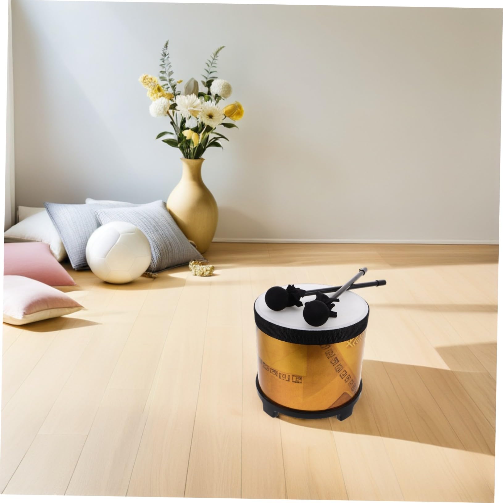 MAGICLULU Instrumentos de Percusión para Batería de Suelo Educativa con Mazos Instrumento Orff para Educación Temprana para Actividades Musicales Colegios y Jardines de Infancia Adecuado