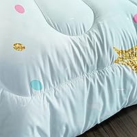 Vista 252 de CVHOUSE Juego de ropa de cama con diseño de panda, juego de edredón individual con panda y 2 fundas de almohada, lindo juego de colcha kawaii