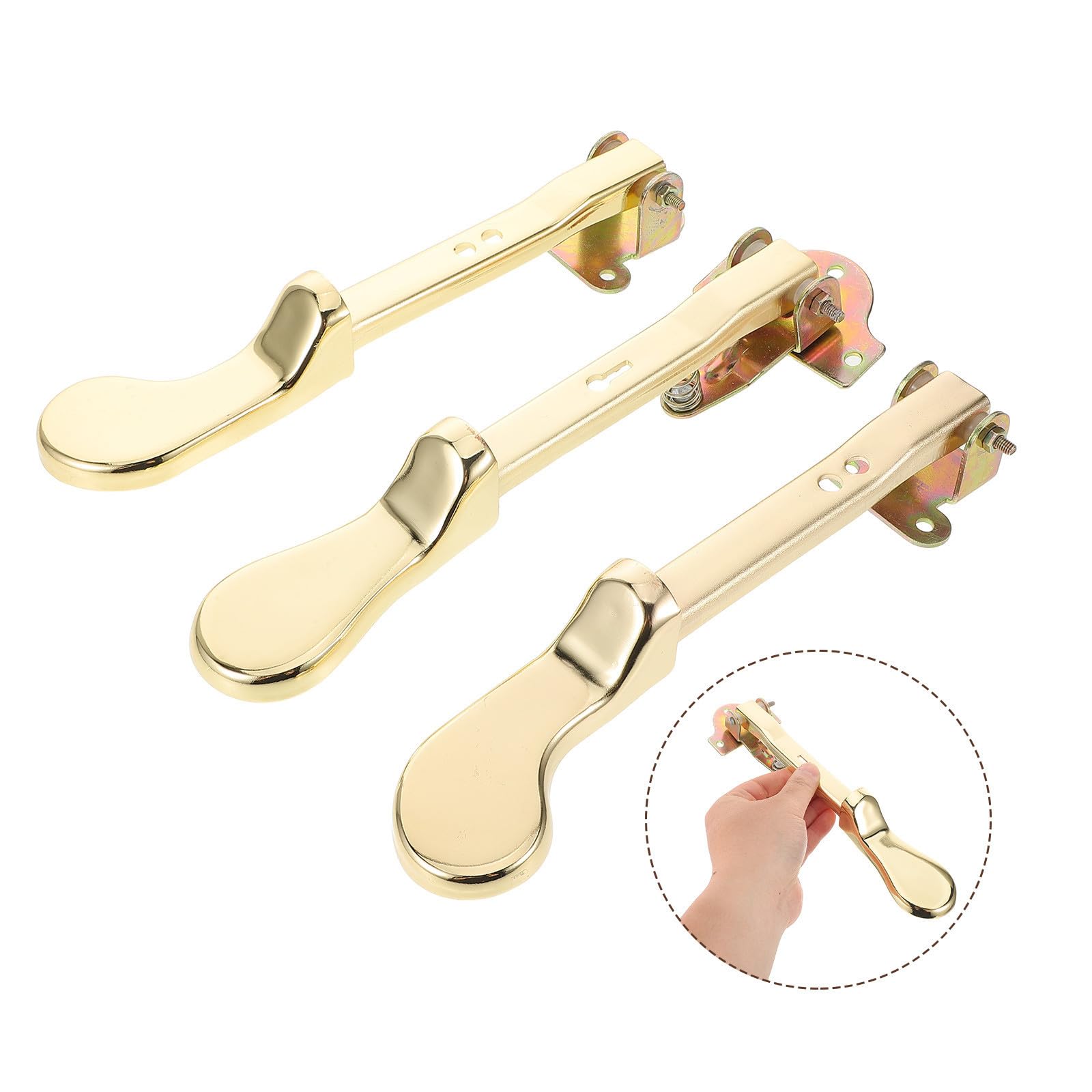 Pedale Sustain per Pianoforte Verticale Oro Metallo 3 Pezzi | Doppio Foro, Compatibilità, Design Elegante, per Musicisti Professionisti e Parti di Ricambio