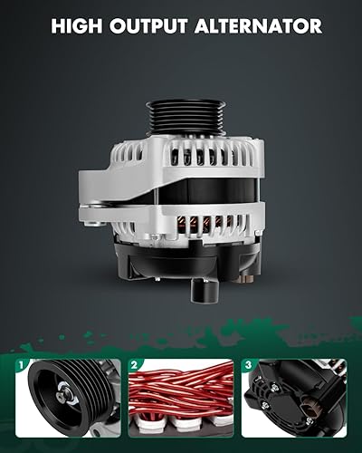 Miniatura 12 de SCITOO Reemplazo del alternador para Toyota para FJ Cruiser 2007-2010, para Toyota para Tacoma 2005-2015, para Toyota para Tundra 2006-2010 4.0L