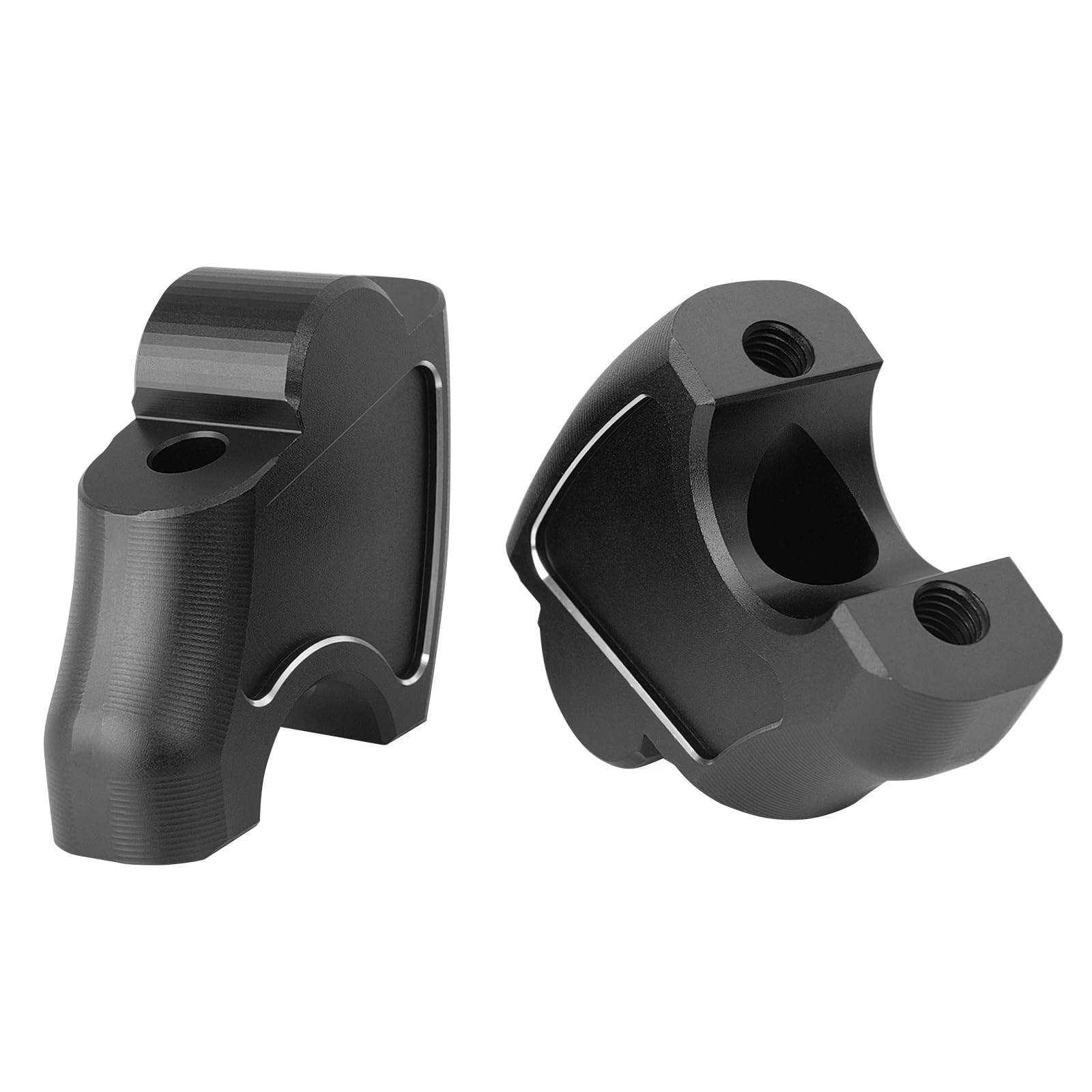 Riser per manubrio moto 45 mm in alluminio per Honda Rebel 1100 500 300 250 CMX 1100 CMX 500 CMX 300 CMX 250 2017-2025 (nero)