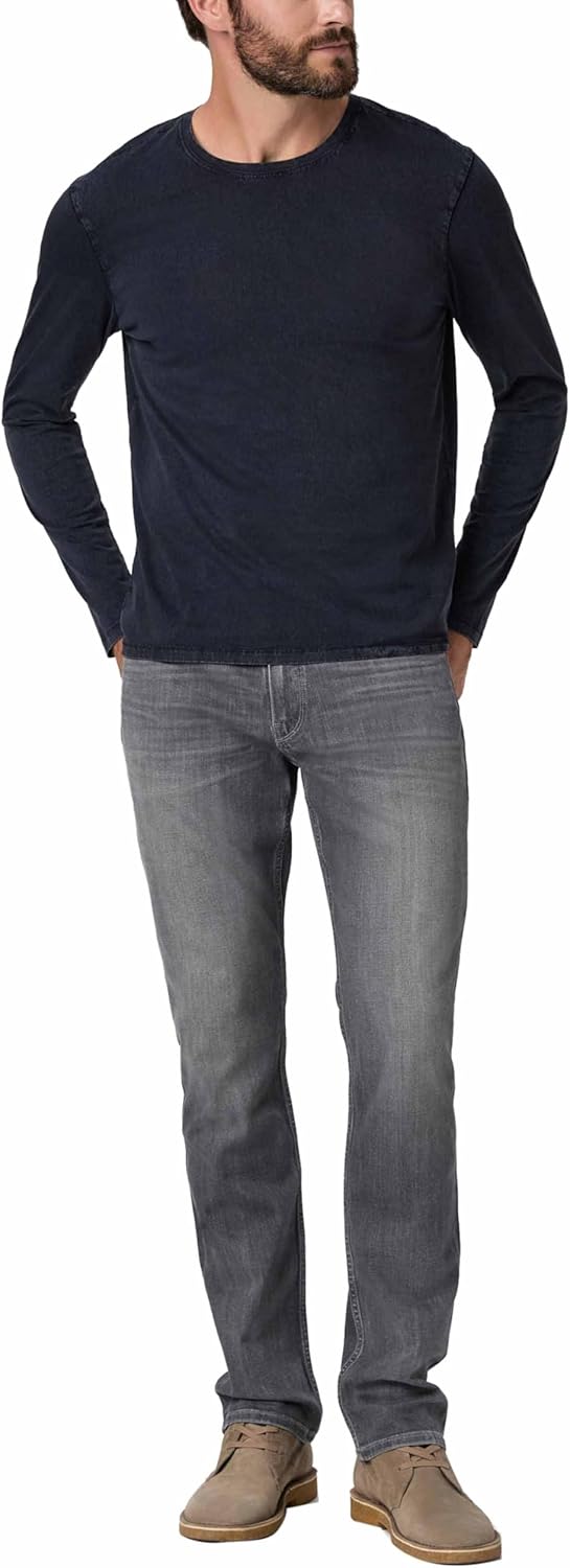 PAIGE Men's Enzo Long Sleeve Crew Neck Tee Shirt - Image 2