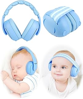 [2-in-1] Baby Ear Muffs Noise Protection - [Two Modes] Baby Headphones for Noise Cancelling Headphones- Infant Headphones Noise Cancelling - Ear Protection for 3 Months to 4 Years
