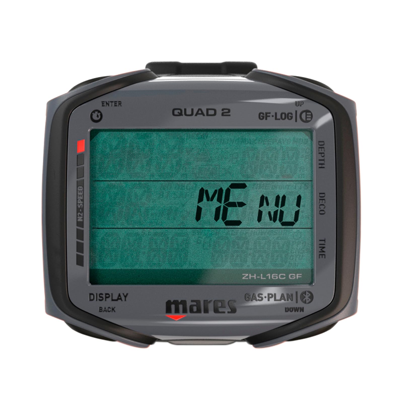 Mares Quad 2 - Ordenador de buceo subacuático inteligente de muñeca | Profundidad, descompresión, visualización de tiempo