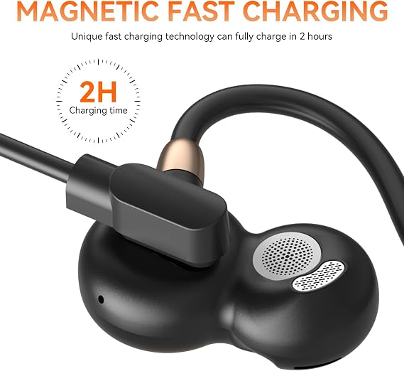 OHAYO 磁気充電ケーブル F5 オープンイヤーヘッドホン ワイヤレス Bluetooth 空気伝導ヘッドホン 専用充電ケーブル 2本パック