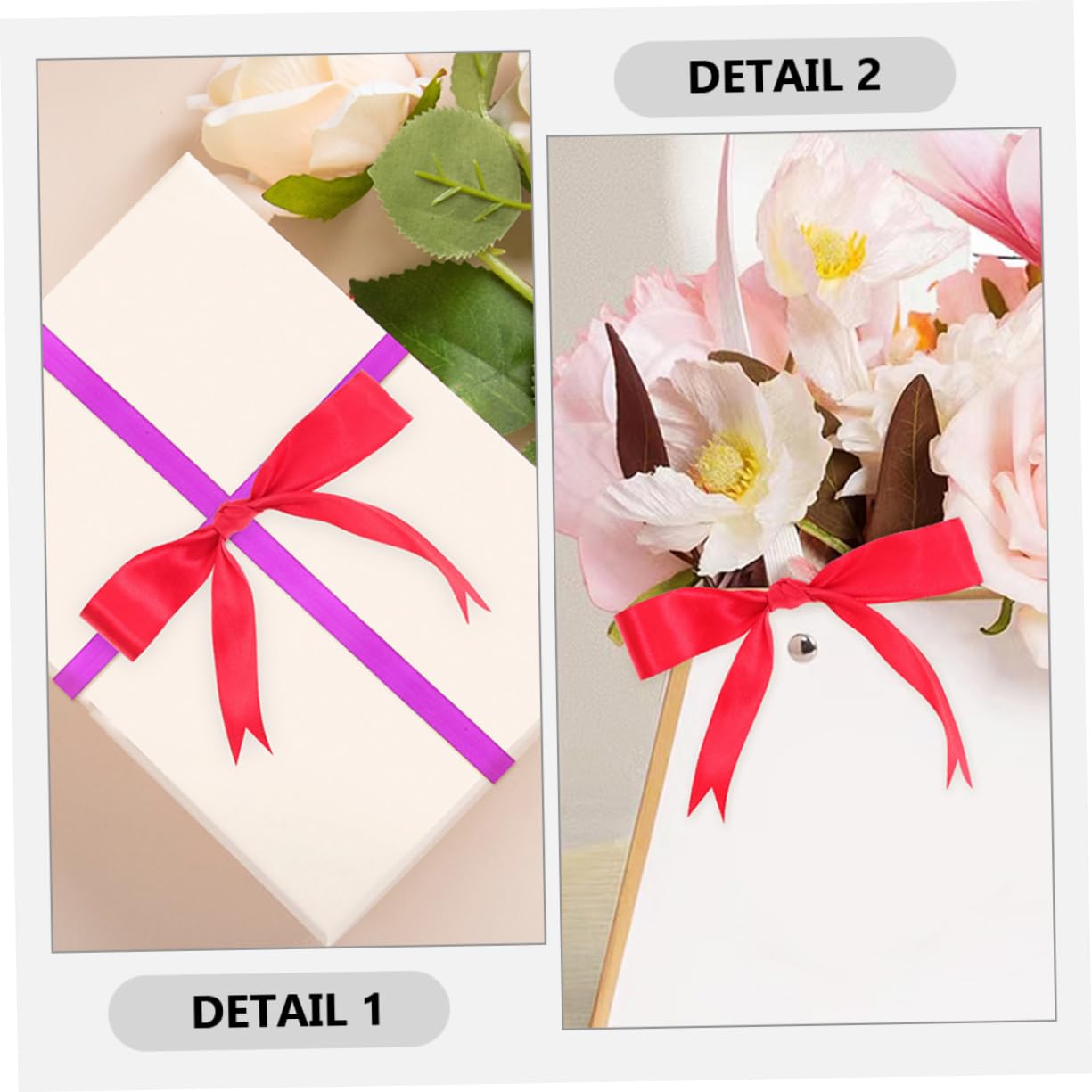 DOITOOL 12rollen Farbige Geschenkbänder für Bastelarbeiten Dekorative Verpackungsbänder Geschenkbänder zum Verpacken von Blumen Zufällige Farbe