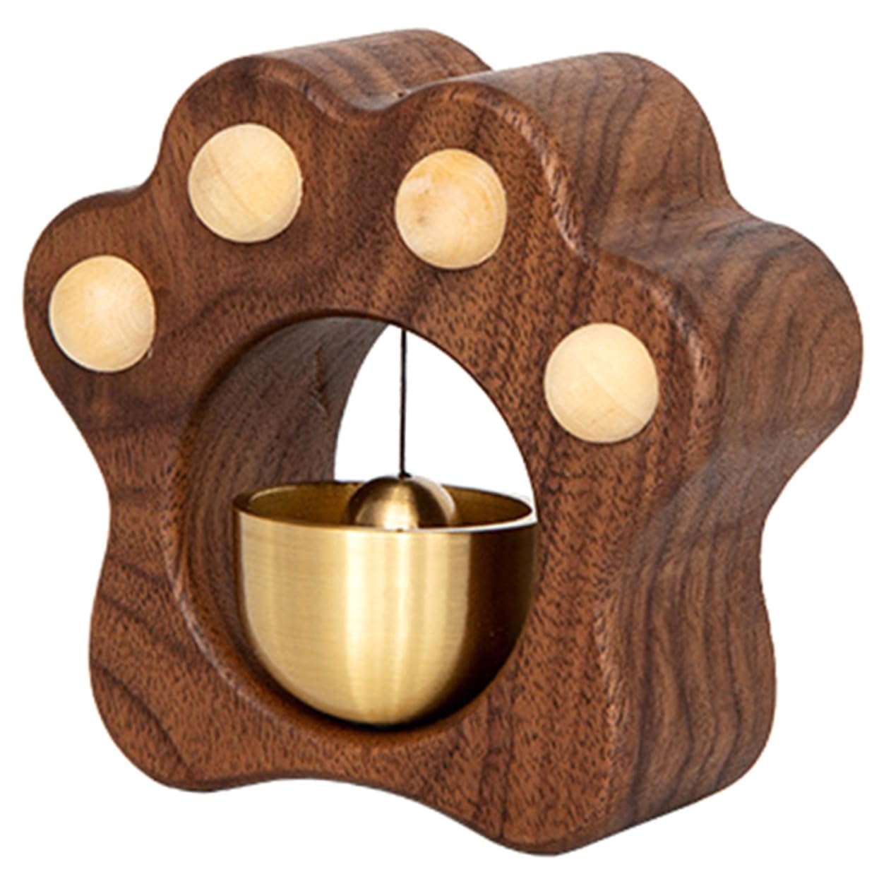 Clochette decorative de porte pour patios et restaurants, carillon chat en bois