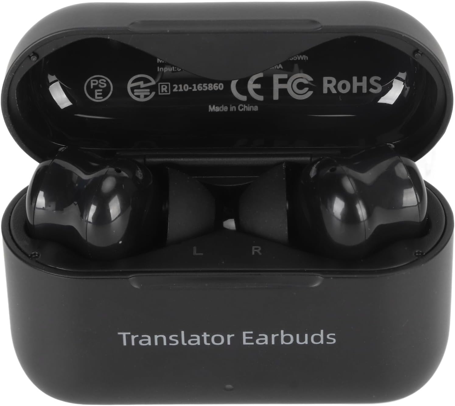 Semme Language Translator Earbuds with 127 Languages Support Real Time Translation Device for Music and Calls (Black)