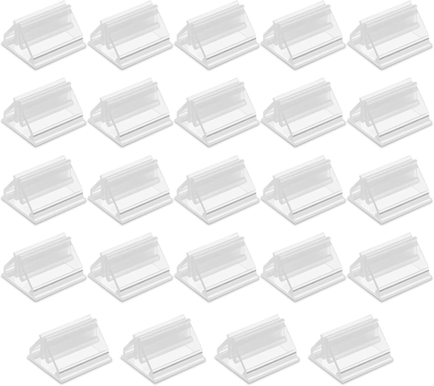 LLMSIX 24 Pieces Game Card Stand Clear Card Holders Plastic Place Card