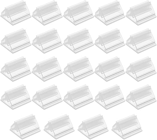 24 piezas de soporte para tarjetas de juego, soporte de plástico transparente para tarjetas de lugar, soporte para tarjetas de fotos, soporte de