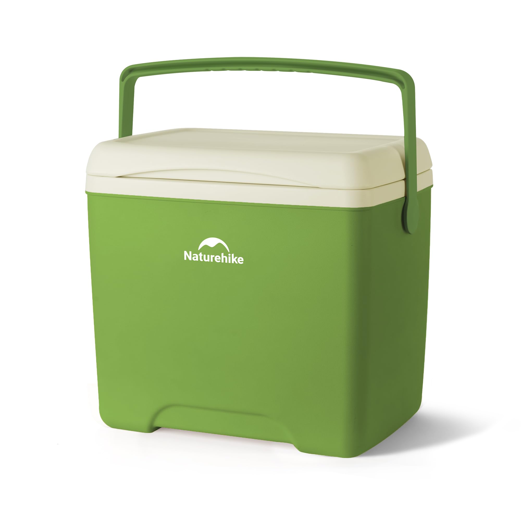 Naturehike Cool Box Compact Insulated Ice Box for Camping, Travel & Picnic Portable Cooler with Handle Keeps Food & Drinks Cold for 48-118 Hours Lightweight & Durable Design 5L/18L/32L (Green 32L)