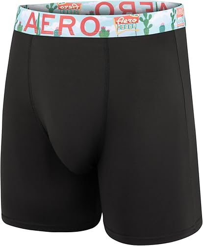 Miniatura 3 de AEROPOSTALE Calzoncillos tipo bóxer para hombre, paquete de 4 calzoncillos de poliéster y elastano