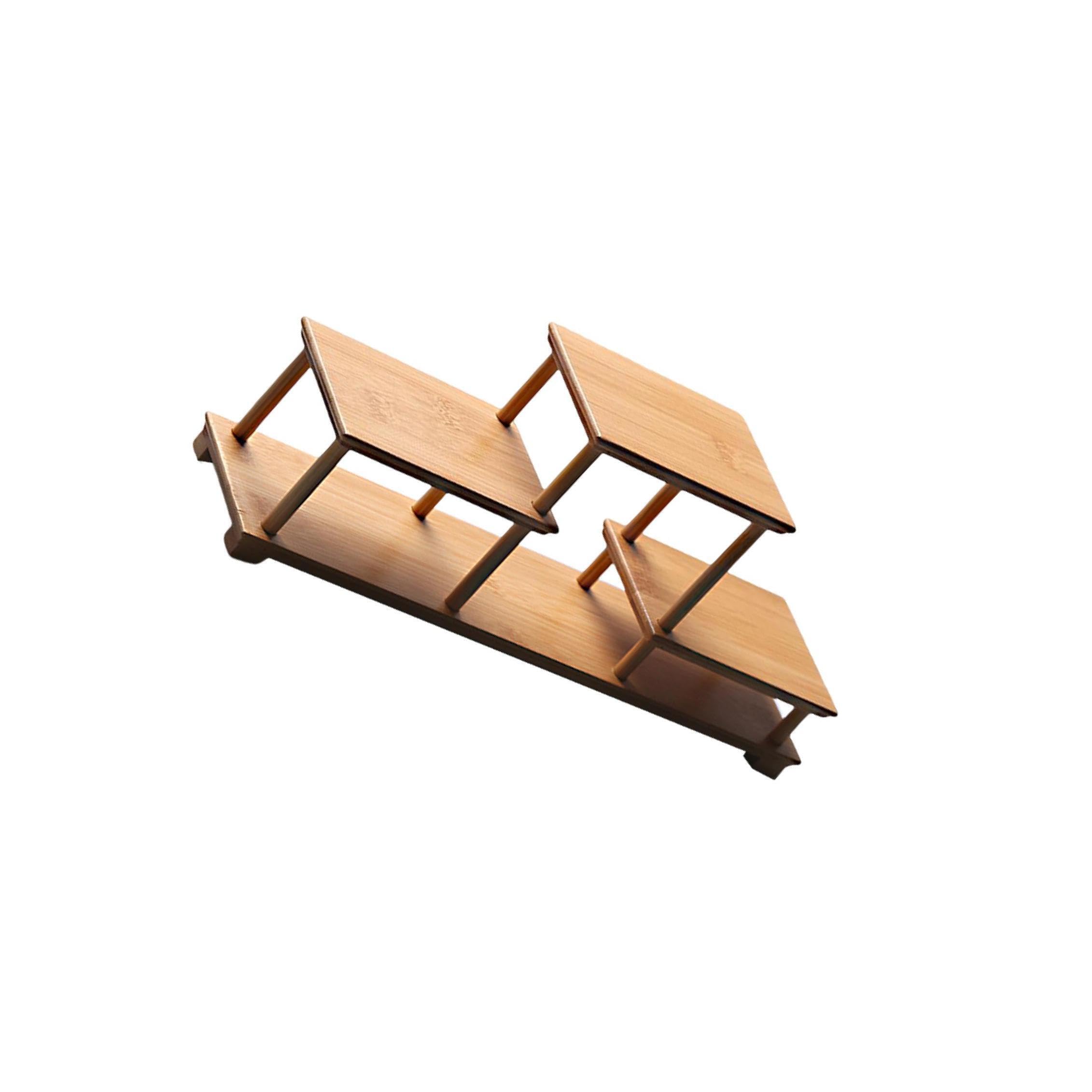 Pixzcsa Jewelry Display Riser Shelf Showcase Fixtures Keeps Tidy While Showcasing Items Effortlessly With Display Stands Shelf Collectibles Cupcakes Holder, C