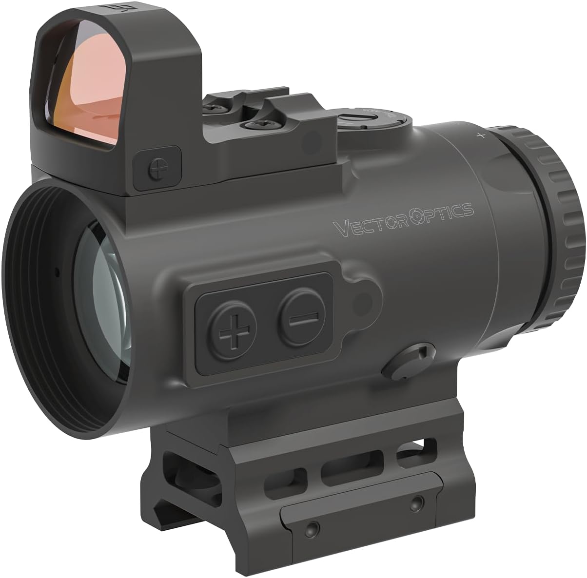 Vector Optics 4x24 Mini Prism Sight with 17x24 Multi Reticle Red Dot Sight, 3 MOA Red Dot, SCPS-M04+SCRD-M43