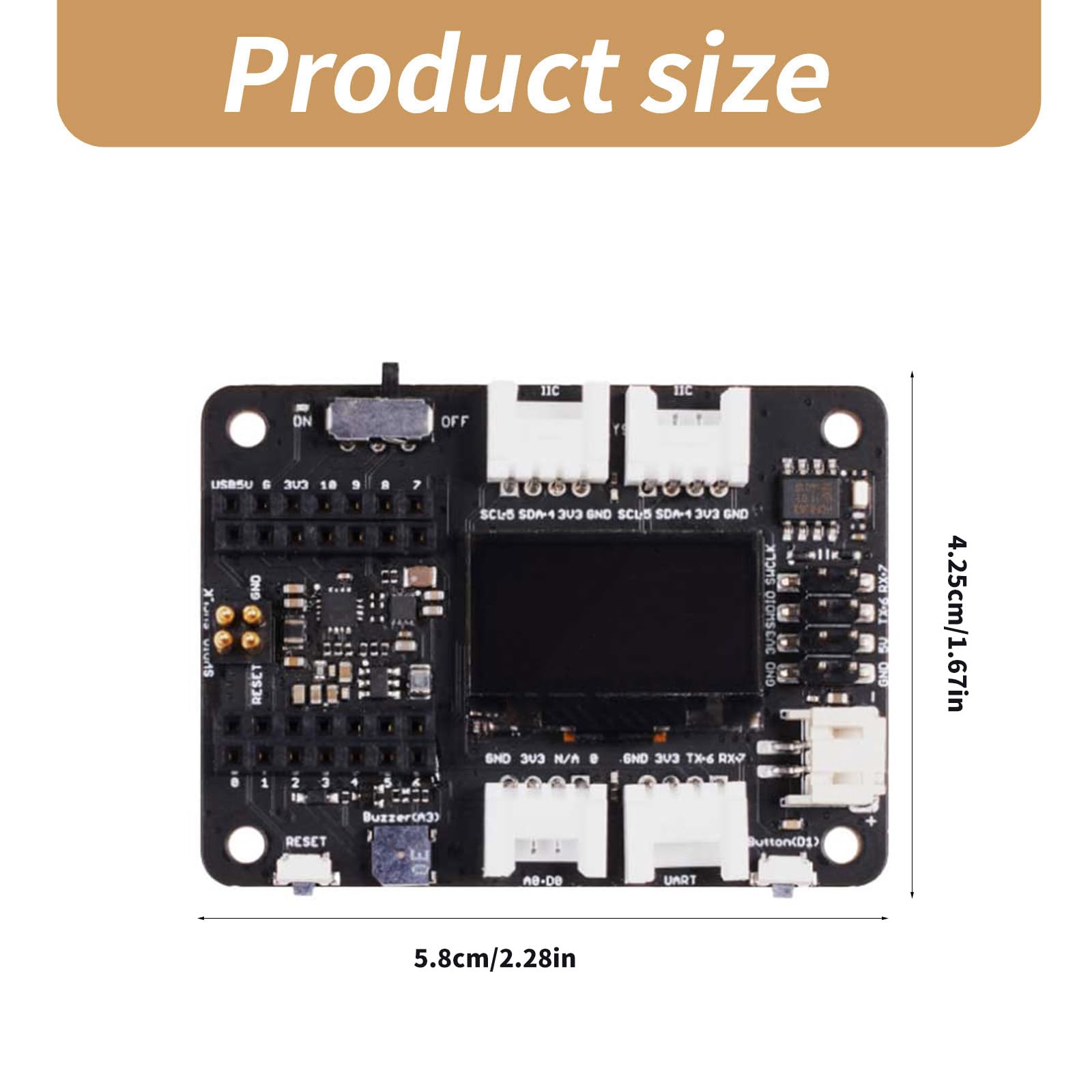 Innovativa scheda Basic HAT per semplificare la prototipazione con periferiche integrate Nessuna necessità di saldatura per Seeeduino Expansion Board