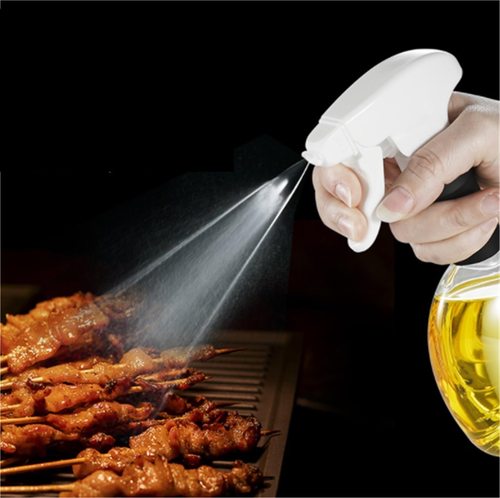 Ölsprüher Öl Sprühflasche Haushalts-Ölspray Ohne Öl Eignet Sich for Luftfrittieren, Grillen Und Braten Ölsprüher für Speiseöl