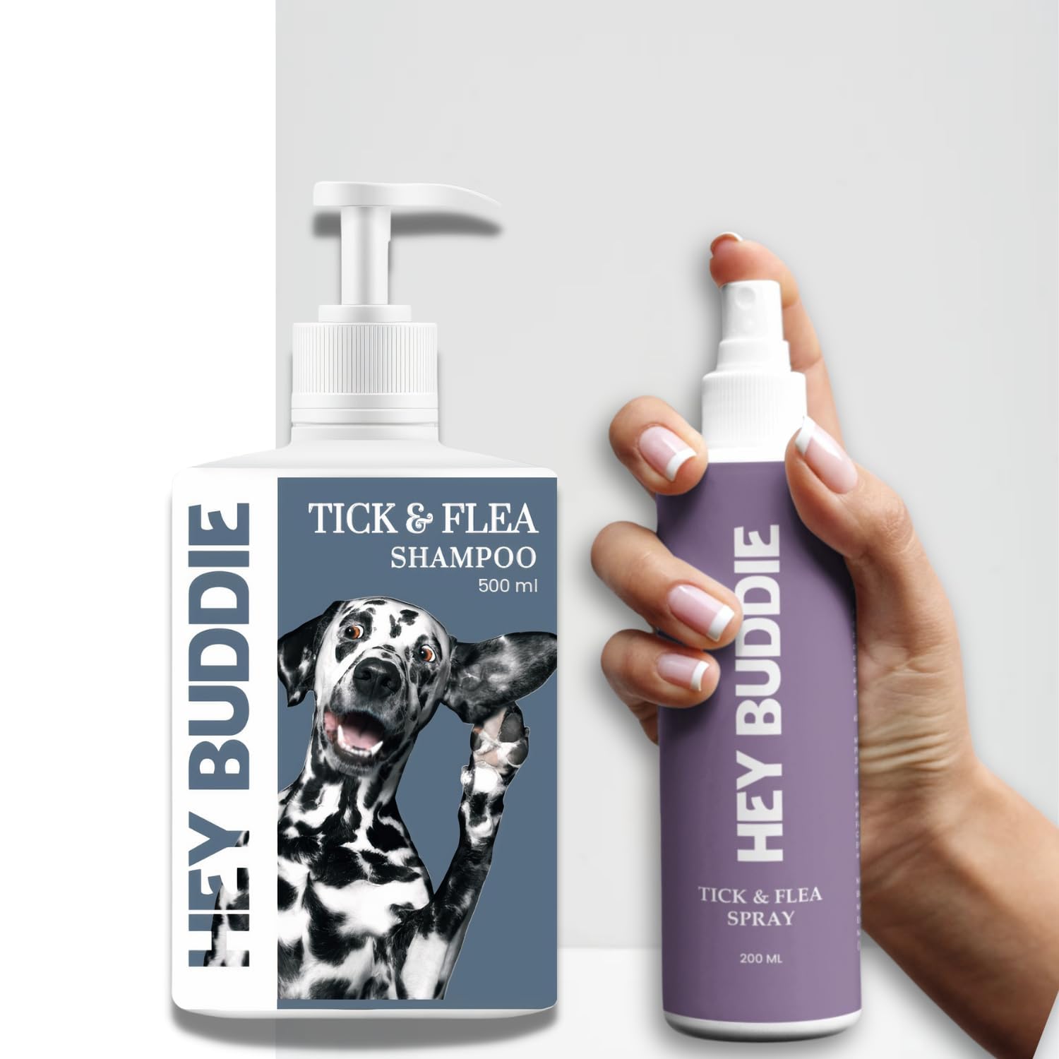 Hey Buddie Tick and Flea Defence Duo Kit + Free Treat| Tick & Flea Shampoo for Dog (500 ML) + Tick & Flea Spray (200 ML) | pH Balanced| Hypoallergenic | Lab Tested Vet Approved (B0CGZGDKRL) Amazon Price History, Amazon Price Tracker