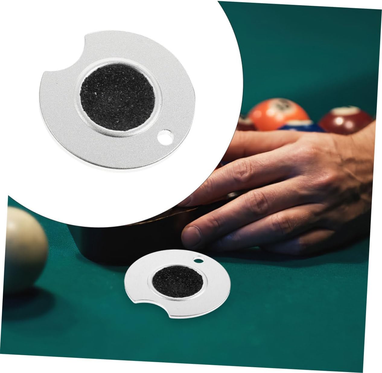 Mipcase 2pcs Aluminum Billiard Cue Tip Shaper Pool Cue Stick Sander for Smooth Tip Shape