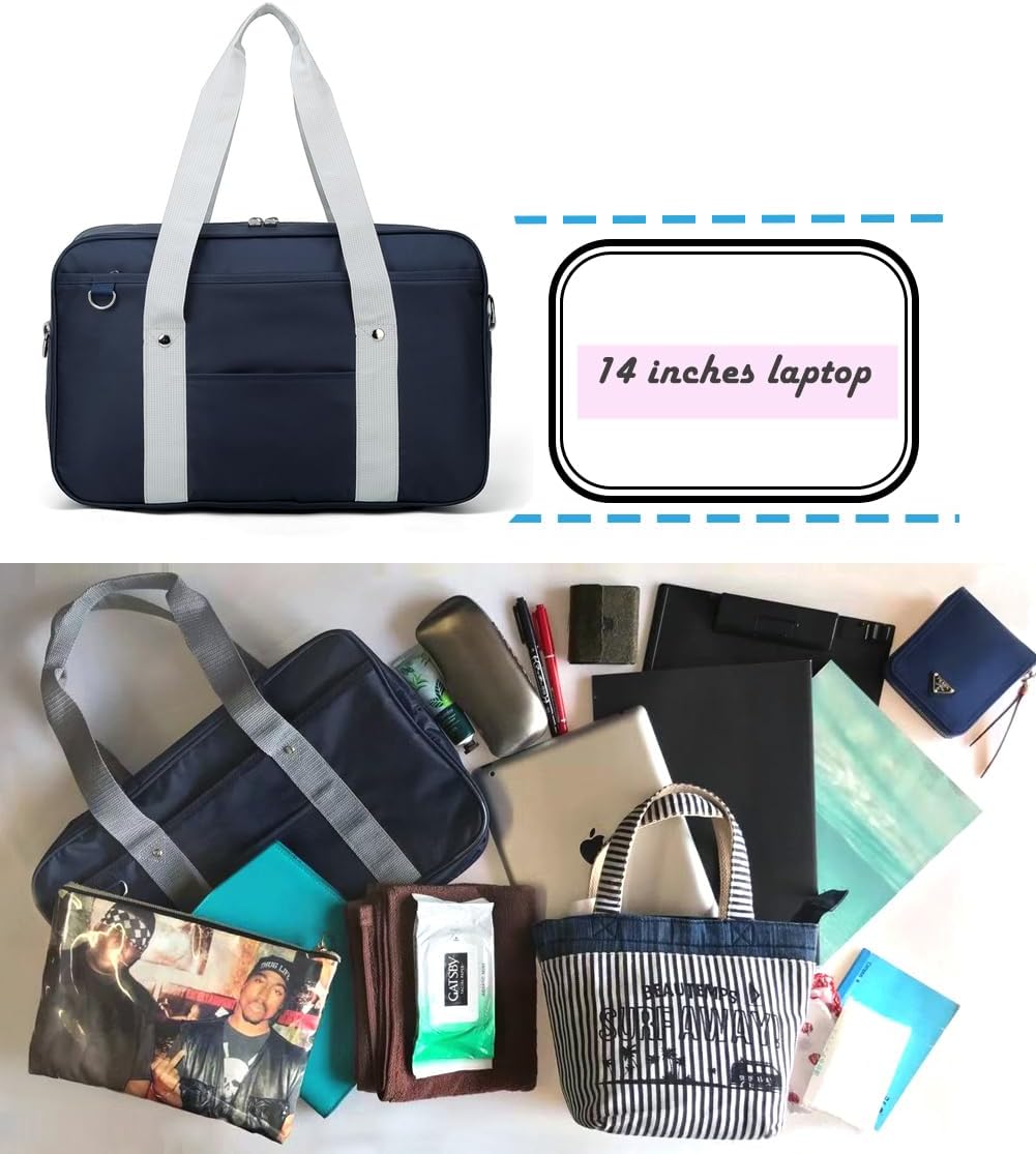 Japanese School Shoulder Bag Tote Messenger Kawaii Bag Crossbody Cute Bookbag Anime Cosplay Girls Student Nylon - Image 3