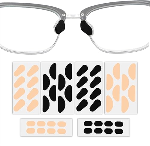 Almohadillas de espuma EVA para lentes, 24 pares de almohadillas de repuesto antideslizantes e hipoalergénicas, cojines ultra suaves y ligeros para