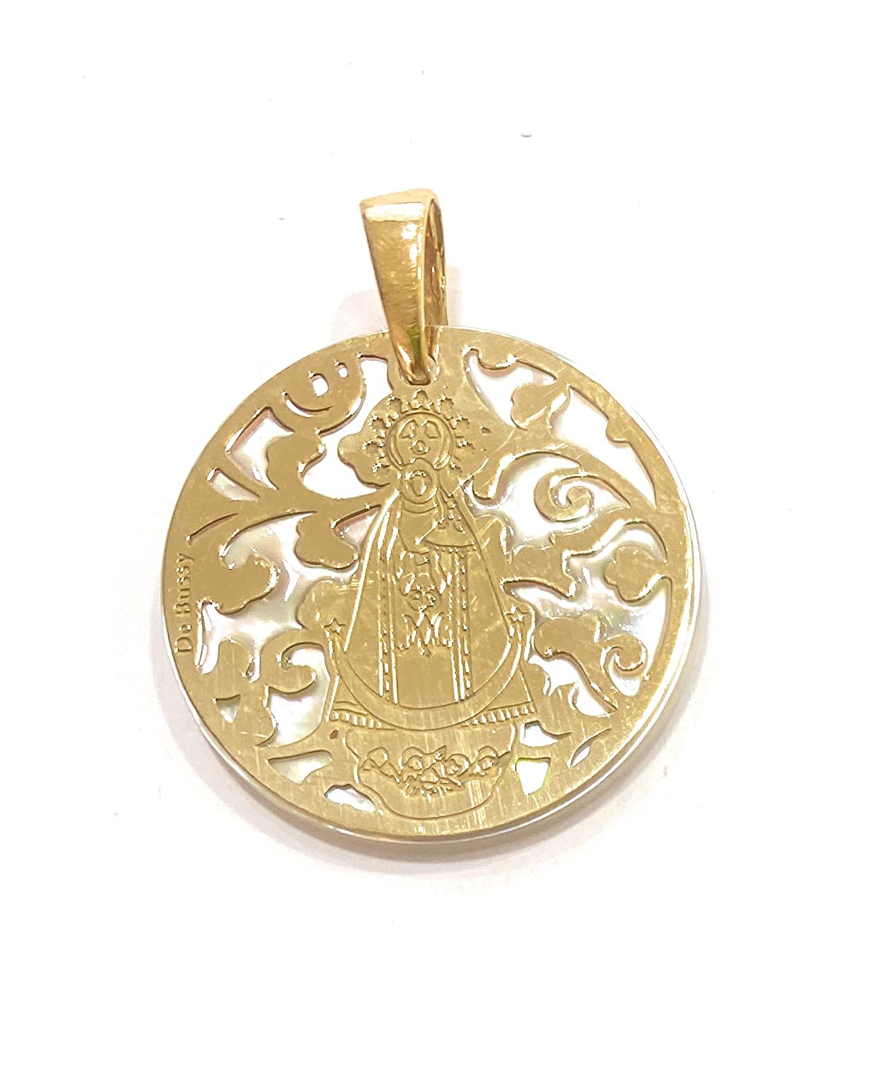 Médaille Vierge des Plaines en argent sterling, cadeau de baptême - 2