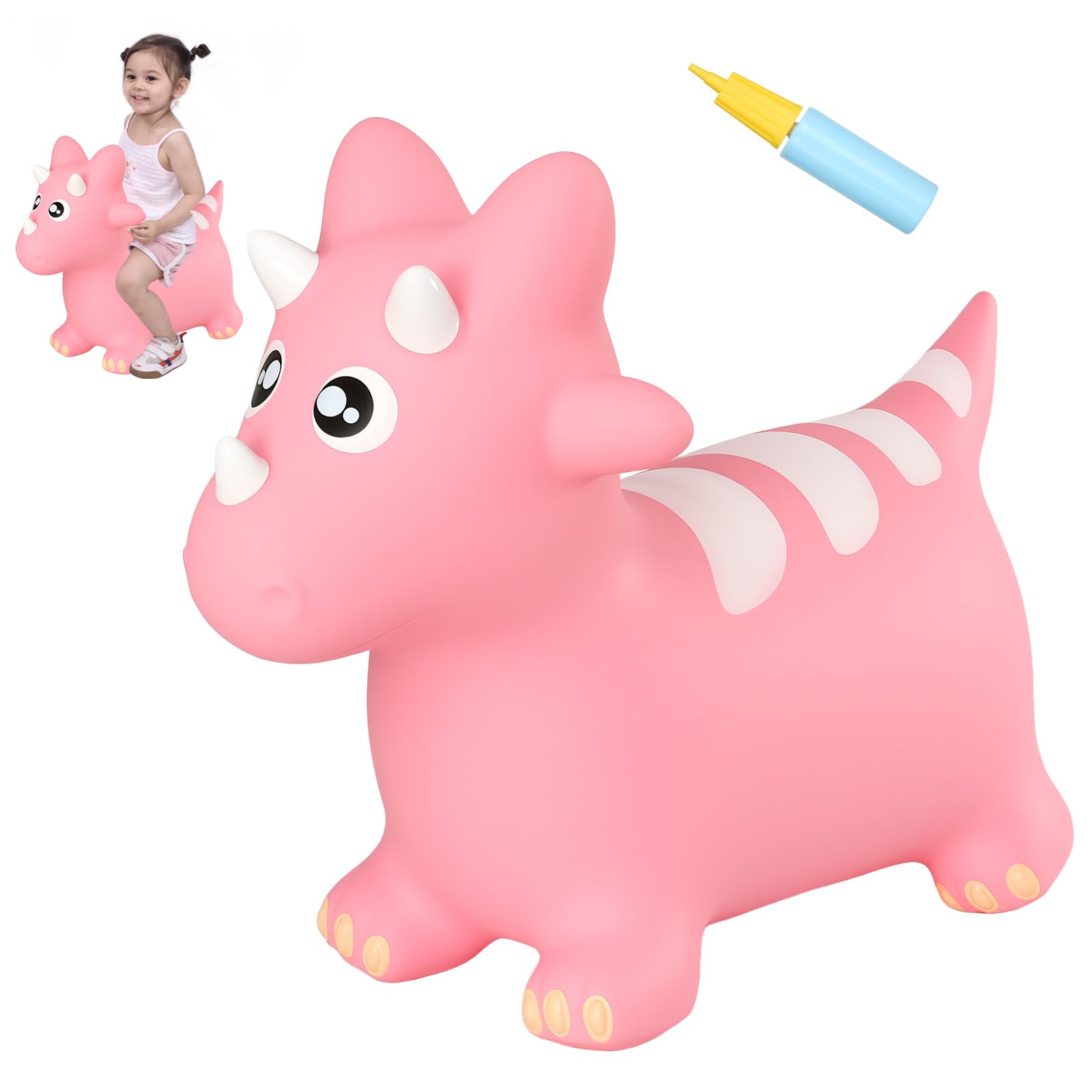INPANY Bouncy Horse, Dinosaur Hopper Toys for Boys, Gifts Toy for Kid