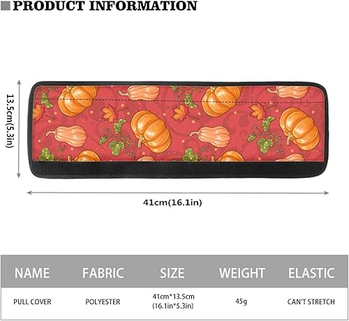 Miniatura 5 de DISNIMO Fundas para manija de puerta de refrigerador de otoño, calabaza, otoño, cosecha, Acción de Gracias, fundas para manijas de electrodomésticos
