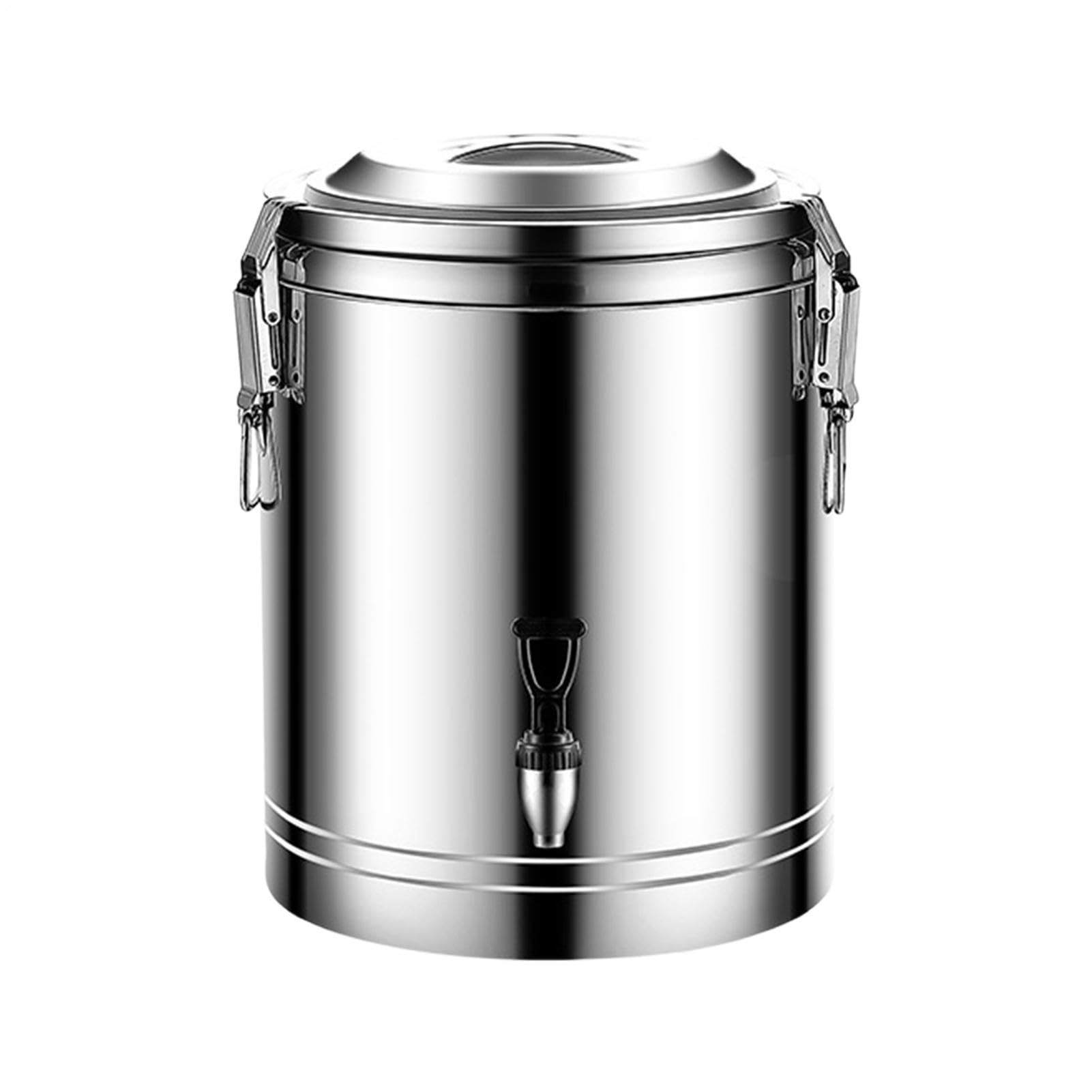 Dispensador De Bebidas con grifo y jarra en acero inoxidable | Dispensador de Limonada y Contenedor de Agua para Café, Té, , Limonada, Picnic, Cafetería, Restaurante,
