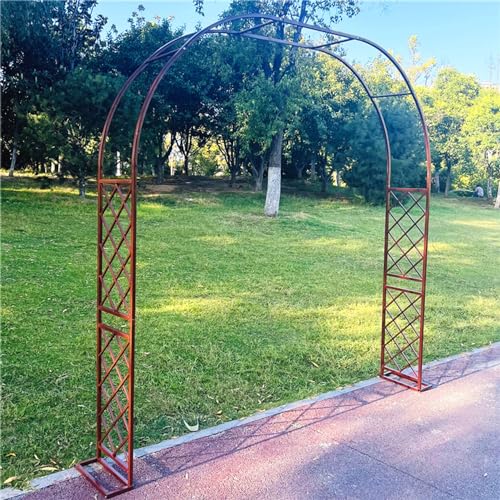 Pergola d'extérieur robuste à largeur réglable en métal bronze de 2,4 m