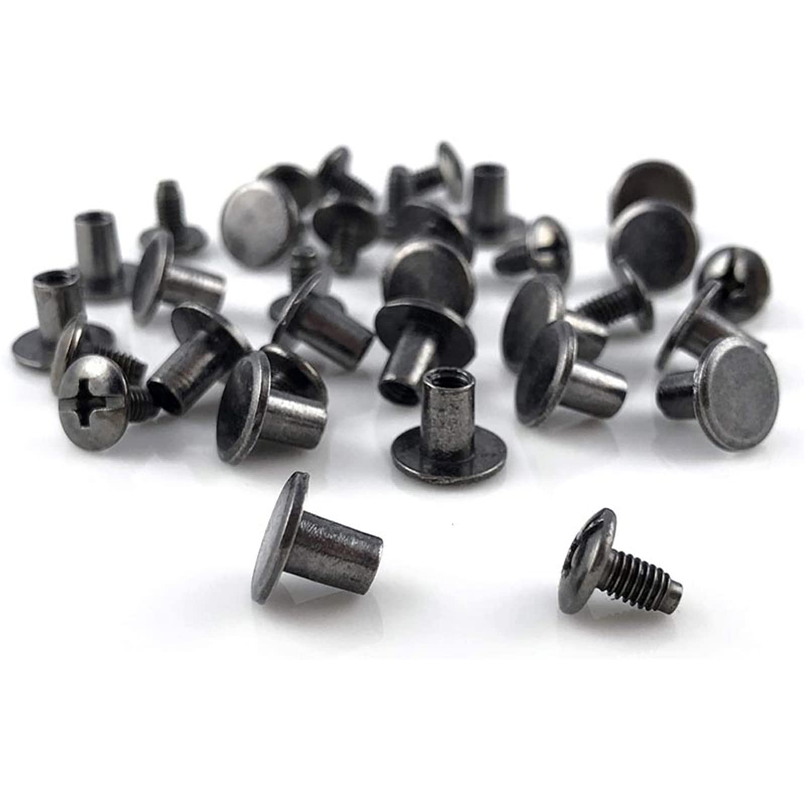 4 soportes de cinta métrica de metal pequeño con clip de cinta métrica para cinturón de medición occidental con remaches para taladro herramienta de bolsillo de cuero, color negro
