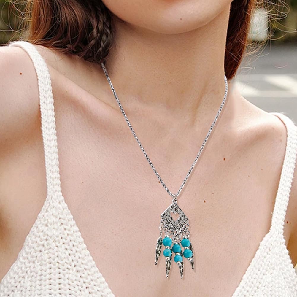 60Pcs 15 Styles Earring Chandelier Charms Filigree Charm Pendant Links Tibetan Antique Silver Vintage Hollow Teardrop Metal Earring Component Connectors Loops for Jewelry Making Findings