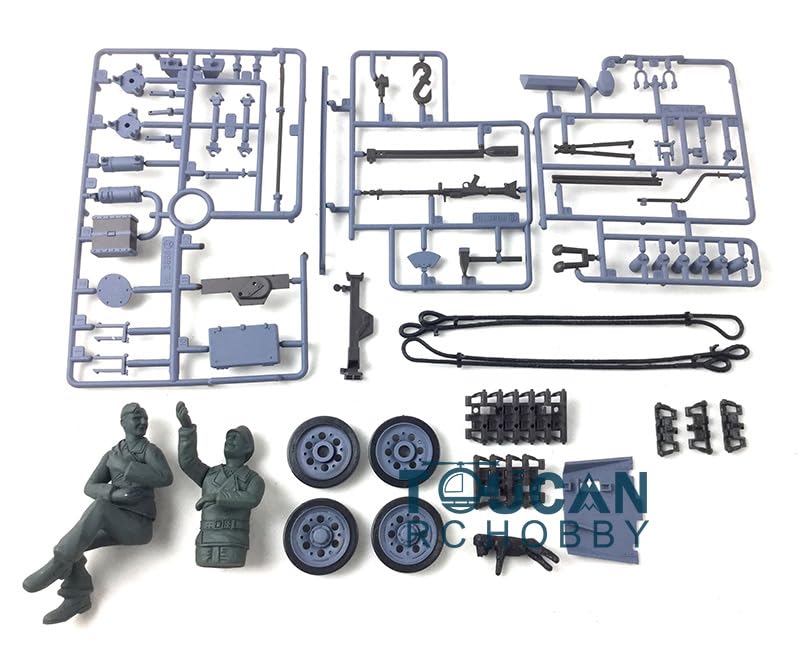 wheelfun Heng Long RC Tank Decoration Plastic Parts Bag 1/16 Scale German Stug III RC Tank 3868 Spare Part