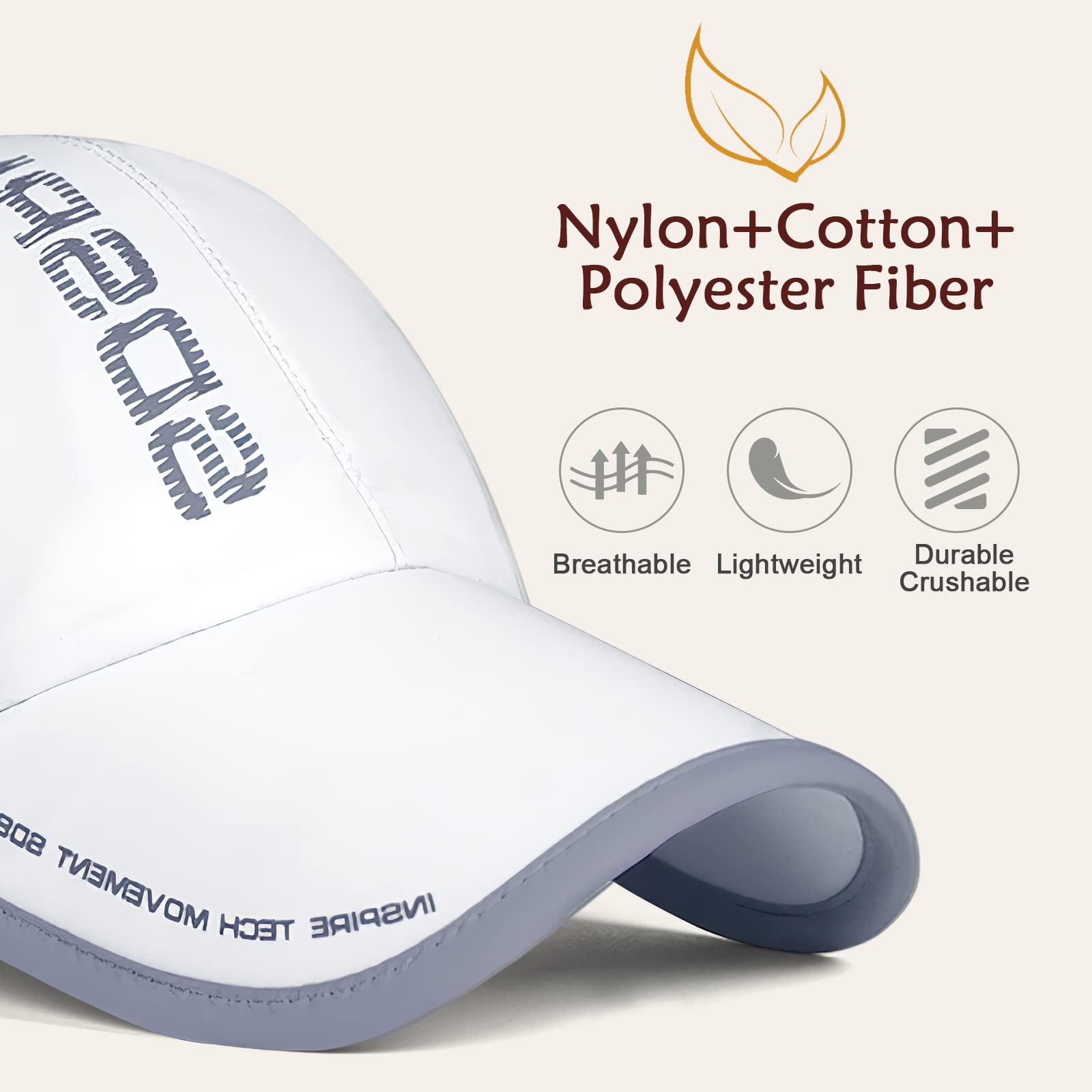 Lot de 2 Casquette de Baseball à Séchage Rapide Homme Femme, Ultralégère Pliable Sport Outdoor Chapeau de Baseball, Chapeau Soleil Maille Respirante Tendance,per Running Golf Cyclisme Randonnée - 2