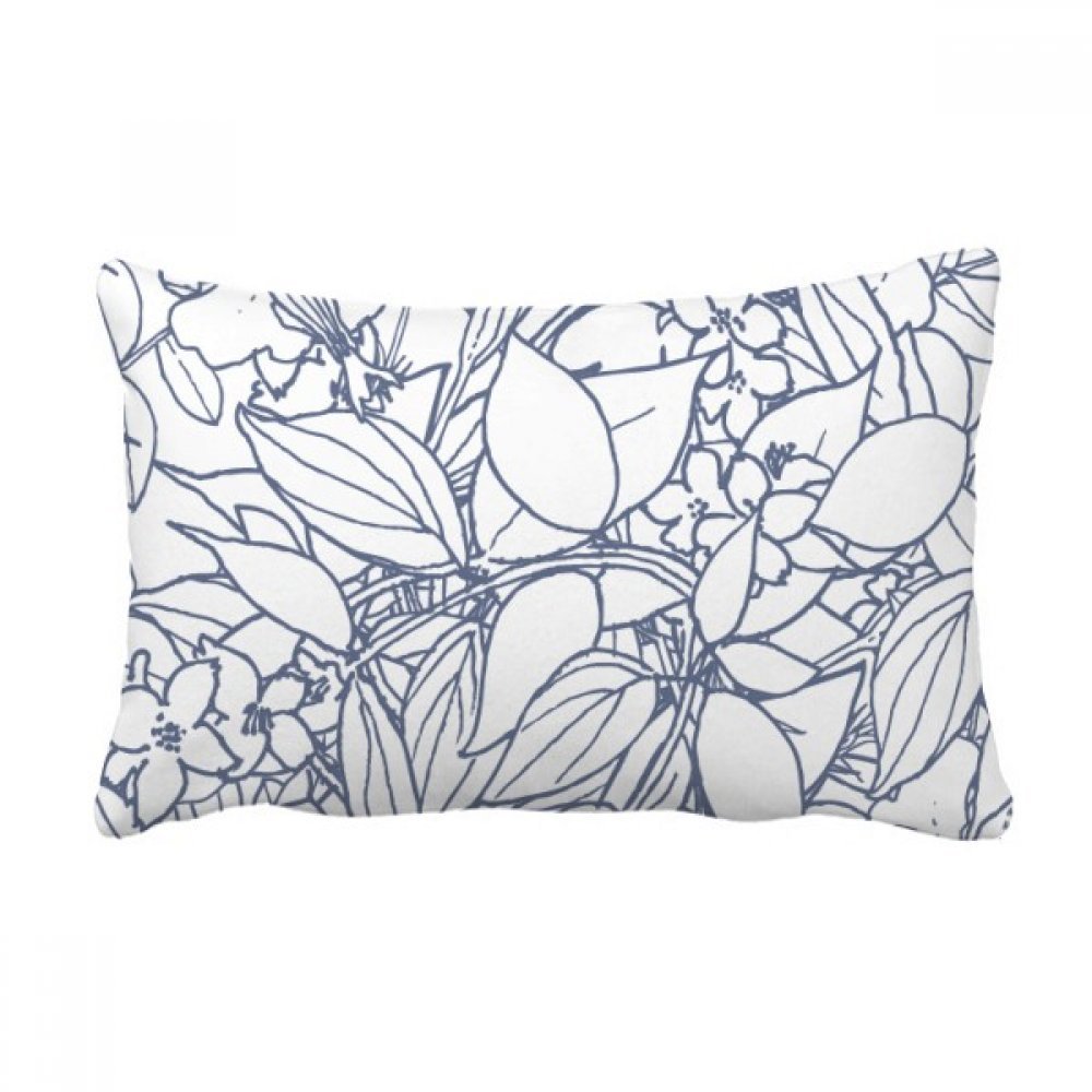 Coussin de canapé art abstrait plantes idée cadeau maison