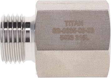 SS-9035-16-16 | 1" Male BSPP x 1" Female NPTF - Stainless Steel