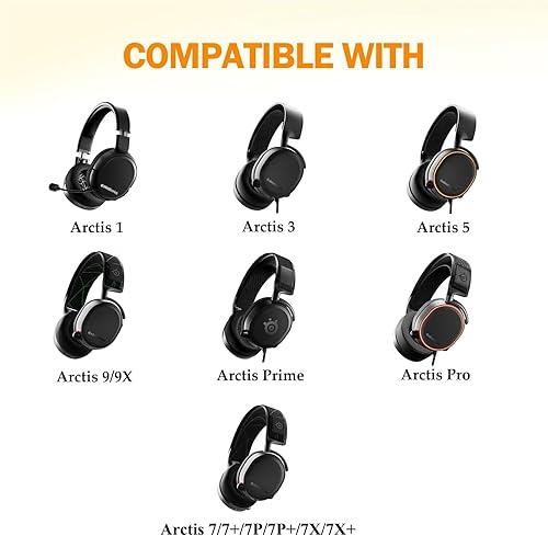 Miniatura 2 de Arctis 7531 Almohadillas de gel de enfriamiento Arctis 9XPro almohadillas de oído mejoradas, repuesto para SteelSeries Arctis 13579XProPrime, Nova