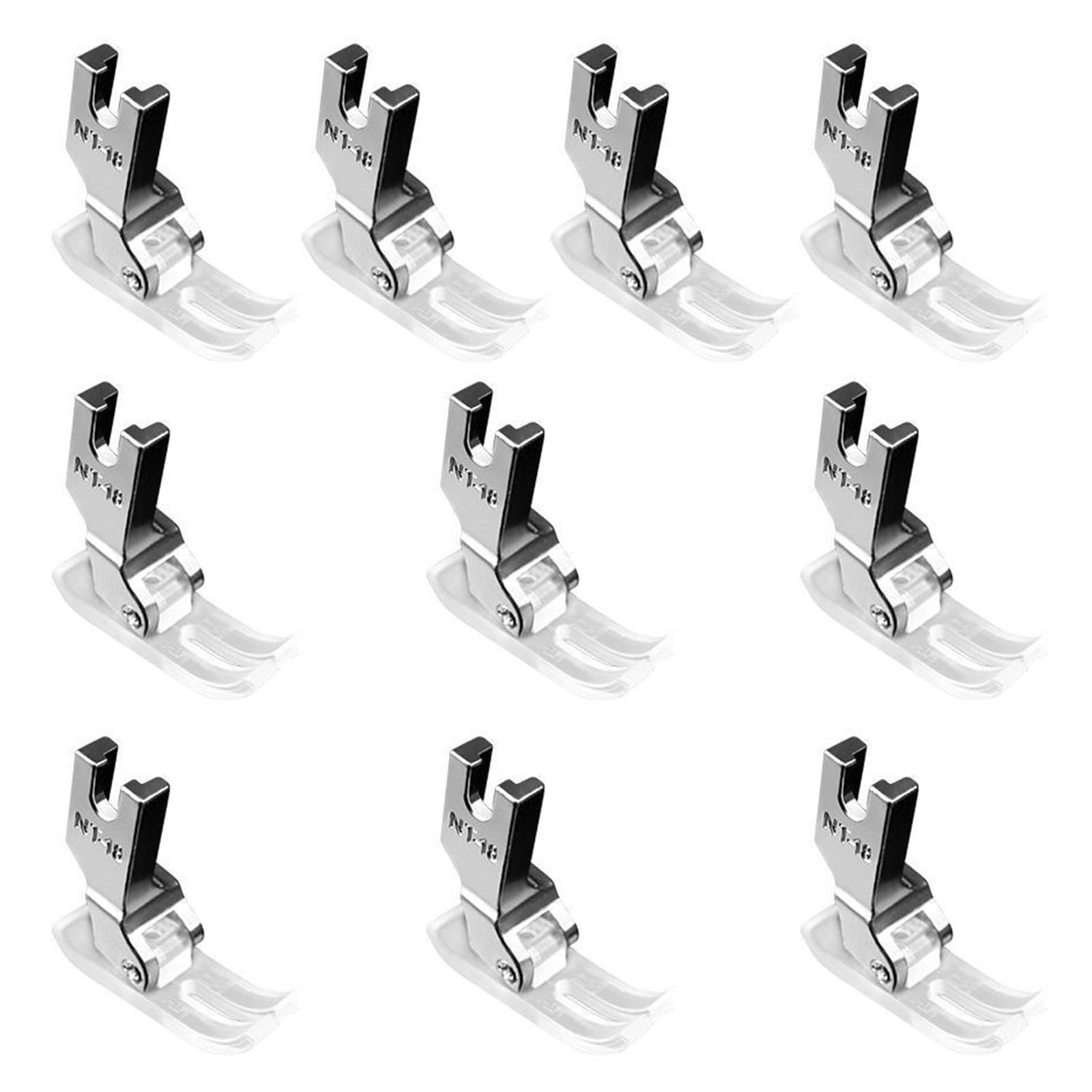 Kalttoy 10PCS Professional Presser Feet Clear Presser Foot Sewing Machine Accessory for Enhanced Stitching Accuracy Clear Sewing Machine Foot Plate