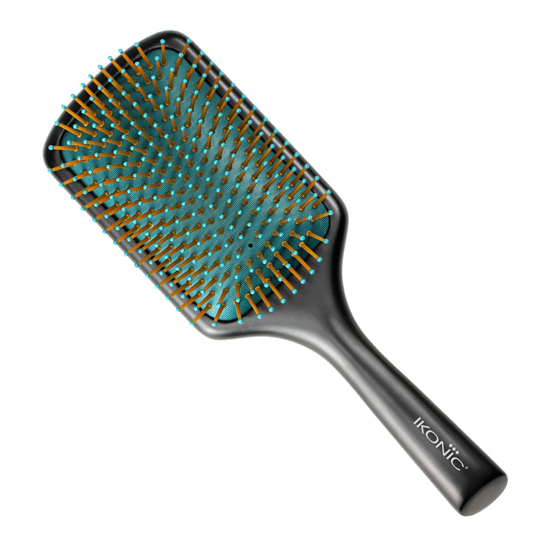 Ikonic Big Beech Wood Paddle Brush, Detangling Hair, Smoothing Hair, Nylon Ball-Tip Bristles, Ideal for Men & Women, For All Hair Types, Salon/Personal Grooming, Heat Resistant, Black-image-27