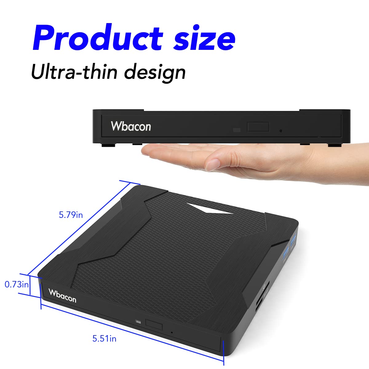 Snapklik.com : 5 In 1 DVD Player Portable CD Player For Laptop, DVD ...