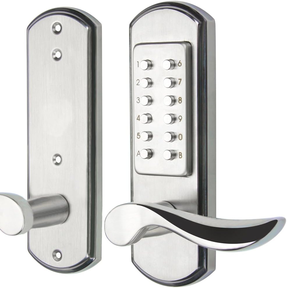 Hangcheng Right Handed Door Combination Code Door Lock with Accent Lever Safety Keypad Lockset for Door (Right)